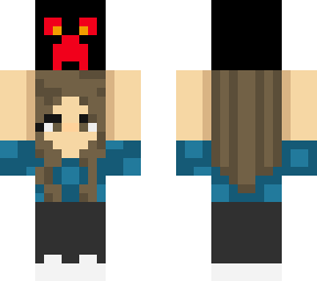 my oc holding a creeper