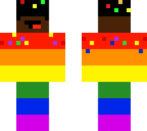my skin for pride month (blm pride flag)