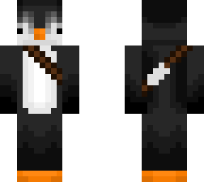 pinguin with backbelt