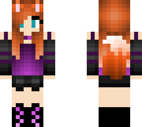 purple fox girl