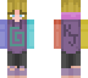 short blond hair girl in karl jacobs hoodie