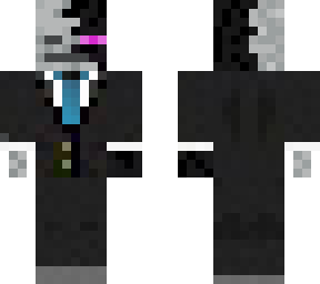 skeleton/enderman in suit