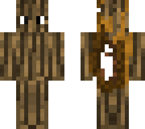 weird wood log skin