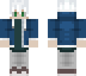 white hair boy