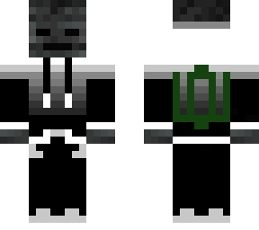 wither skeleton white fade hoodie with gedimino stulpai