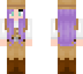 ~ into the desert temple ~ explorer girl with purple hair ~