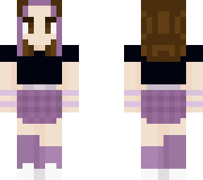 ~mariah skin~{brown hair, purple highlights}