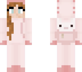 axolotl onsie with pet axolotl in backpack! (i edited someone else's skin)