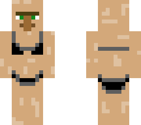 black bikini on villager