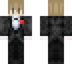 black suit blonde boy