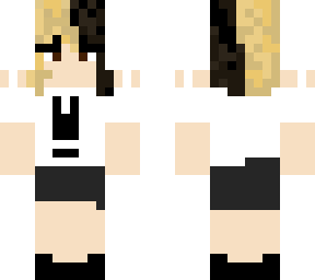 blackbun white shirt