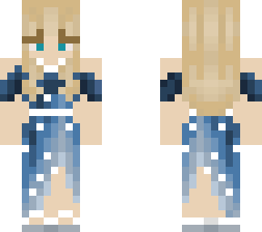 blue dress