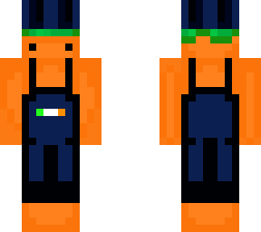 carrot with black suit