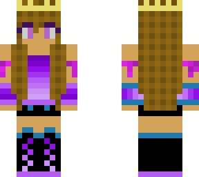 checkered hair skin