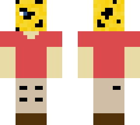 cheese man red shirt