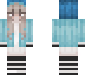 girl wearing vaporeon hoodie