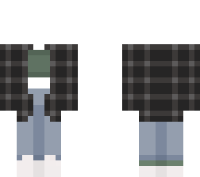 gray flannel with crop top - faceless