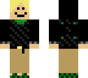 green shirt with black/grey vest sweater :]