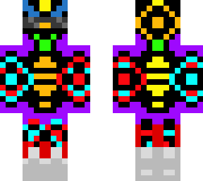 infinity man w/ pixelated glasses and speed boots