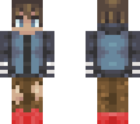 khaki and jean jacket