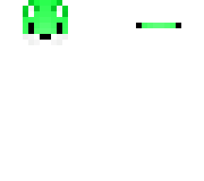neon green fox mask - base