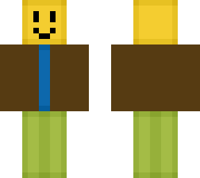 noob with a brown jacket