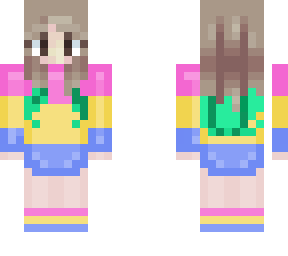 pan***ual e-girl w/ blue hair