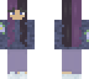 purple / black hair