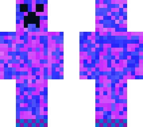 purple and blue creeper