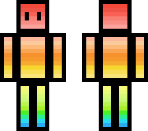 rainbow colors and black outline