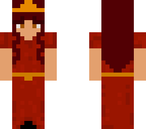 red dress and crown :)
