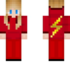 red lightning boy/girl with long hair(check the disk)