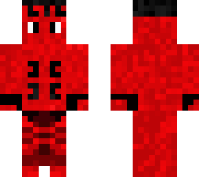 red n black u on it