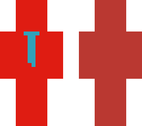 red with blue tie
