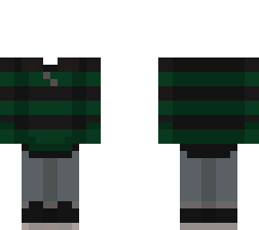 striped green sweater - faceless
