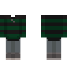 striped green sweater - faceless