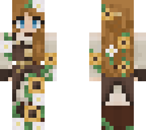 sunflower steampunk girl! (i edited someone else's skin to fit me)