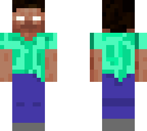 teal shirt herobrine