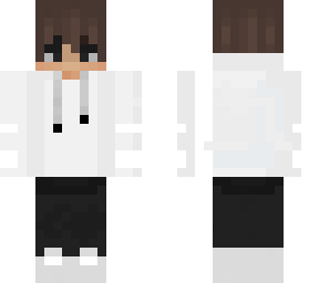 white hoodie boy
