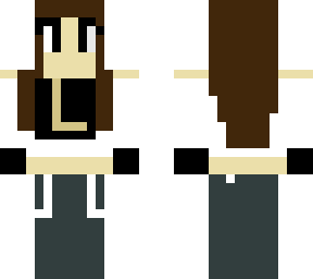 ~brown hair girl with letter l~