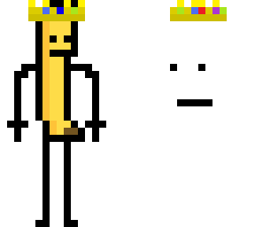 a banana with a crown :) #2