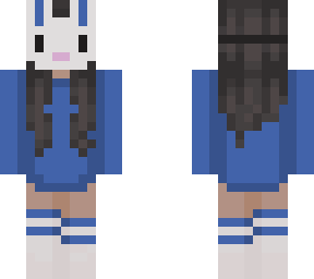 aprilfoolz bunny mask blue