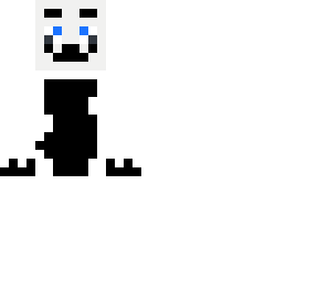 black & white furry (dog)