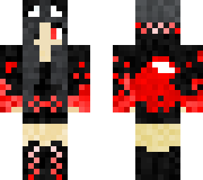black haired wolf girl