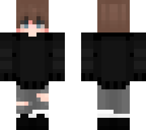 black sweater
