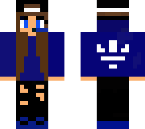 blue adidas gamer girl
