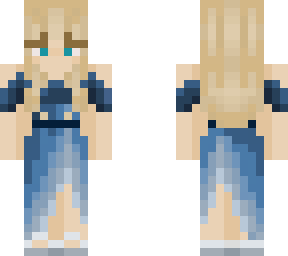 blue dress