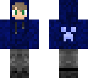 blue hoddie boy