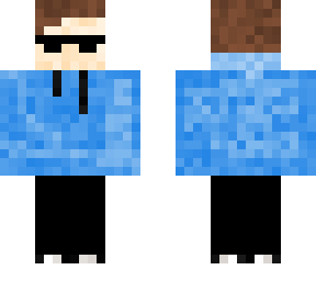 blue hoodie