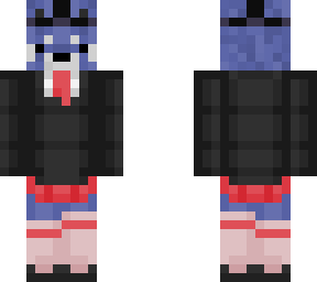 bluepanda in school uniform